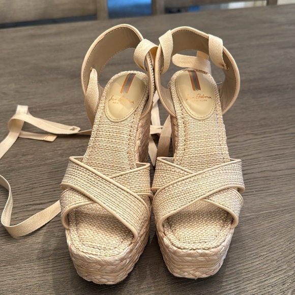 Sam Edelman VAUGHN ESPADRILLE WEDGE SANDAL size 7.5 - Picture 2 of 6